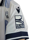 Camisa Real Sociedad III 23/24 - Torcedor Macron Masculina - Branca com detalhes em azul