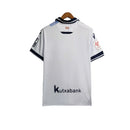 Camisa Real Sociedad III 23/24 - Torcedor Macron Masculina - Branca com detalhes em azul