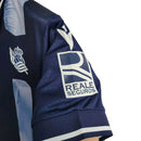 Camisa Real Sociedad II 23/24 - Torcedor Macron Masculina - Azul com faixa em branco na lateral