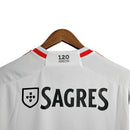 Camisa Benfica II 23/24 - Torcedor Adidas Masculina - Branca com detalhes em vermelho e preto