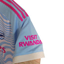 Camisa Arsenal Treino 23/24 - Torcedor Adidas Masculina - Ondulações em azul e detalhes rosa