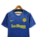 Camisa Inter de Milão Treino 23/24 - Torcedor Nike Masculina - Azul com detalhes em preto e amarelo