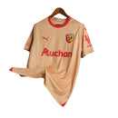 Camisa Lens Uefa Champions League 23/24 - Torcedor Puma Masculina - Laranja com detalhes em vermelho