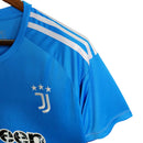 Camisa Juventus Goleiro II 23/24 - Torcedor Adidas Masculina - Azul com detalhes em branco e preto