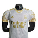 Camisa Real Madrid Edição Especial 23/24 - Jogador Adidas Masculina - Branca com detalhes em dourado