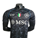 Camisa Napoli Edição especial 23/24 - Jogador EA7 Masculina - Preta com detalhes em branco