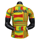 Camisa Seleção Gana I 23/24 - Jogador Puma Masculina - Amarela com detalhes em verde e vermelho
