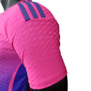Camisa Seleção da Alemanha Edição Especial 23/24 - Jogador Adidas Masculina - Rosa com detalhes em azul