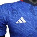 Camisa Seleção do Japão Edição Especial 23/24 - Jogador Adidas Masculina - Azul com detalhes em branco