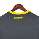Camisa Real Zaragoza II 23/24 - Torcedor Adidas Masculina - Preta com detalhes em amarelo