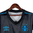 Camisa Grêmio III 23/24 - Torcedor Umbro Feminina - Preta com detalhes em azul