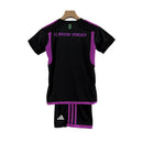 Kit Infantil Bayern de Munique II 23/24 Adidas - Preto com detalhes em roxo e verde
