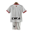Kit Infantil Atlético de Bilbao III 23/24 Castore - Branco com detalhes em vermelho e preto