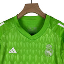 Kit Infantil Real Madrid Goleiro Adidas 23/24 - Verde com detalhes em branco