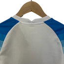Kit Infantil Napoli II 23/24 - EA7 - Branco com detalhes em azul e vermelho