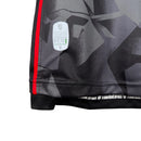 Camisa Seleção Albânia III II 23/24 - Torcedor Macron Masculina - Cinza com detalhes preto e vermelho