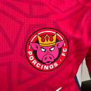 Camisa Porcinos I 23/24 - Jogador Adidas Masculina - Rosa com detalhes em branco