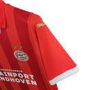 Camisa PSV Eindhoven 23/24 - Torcedor Puma Masculina - Vermelha com detalhes em branco e dourado