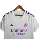Camisa Real Madrid Goleiro 23/24 - Torcedor Adidas Masculina - Branca com detalhes em roxo