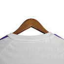 Camisa Real Madrid Goleiro 23/24 - Torcedor Adidas Masculina - Branca com detalhes em roxo