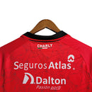 Camisa Atlas do México II 23/24 - Torcedor Surtek Masculina - Vermelha com detalhes em preto e branco