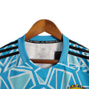 Camisa Burgos Goleiro 23/24 - Torcedor Adidas Masculina - Azul com detalhes em branco e preto