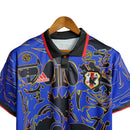 Camisa Seleção Japão Edição Especial 23/24 - Torcedor Adidas Masculina - Azul com detalhes em preto e amarelo
