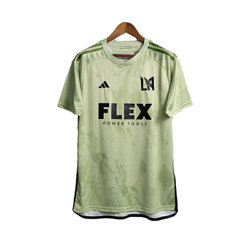 Camisa Los Angeles FC 23/24 - Torcedor Adidas Masculina - Verde com detalhes em preto e branco