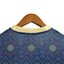 Camisa Seleção Jamaica Treino 23/24 - Torcedor Adidas Masculina - Azul com detalhes em dourado