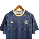 Camisa Seleção Jamaica Treino 23/24 - Torcedor Adidas Masculina - Azul com detalhes em dourado
