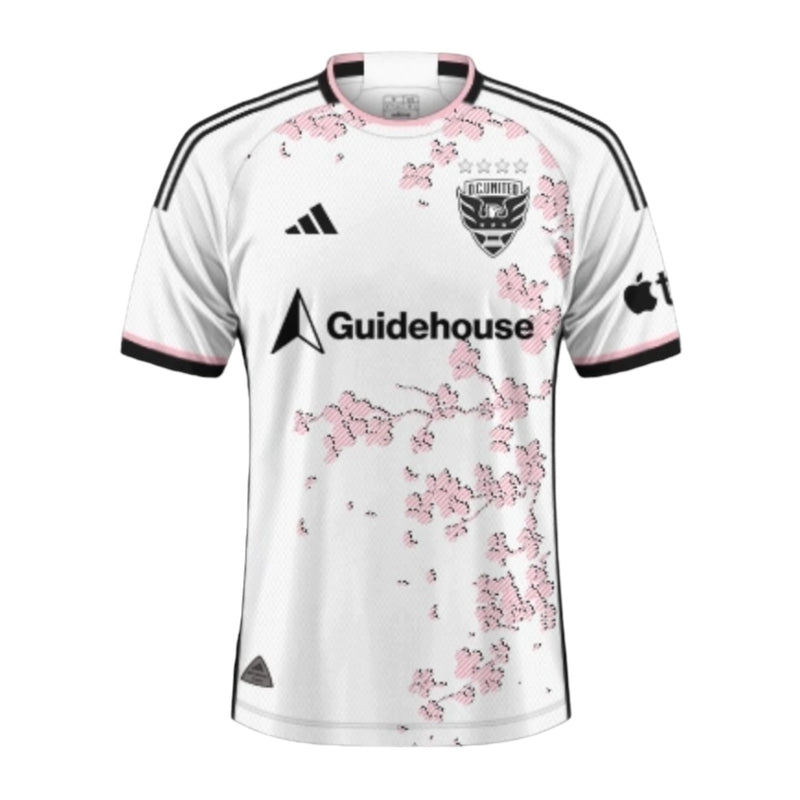 Camisa DC United II 24/25 - Torcedor Adidas Masculina - Branca com detalhes em rosa e preto