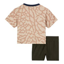 Kit Infantil Paris Saint-Germain Fourth 23/24 - Jordan - Bege com detalhes em azul