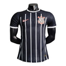 Camisa Corinthians II 23/24 - Jogador Nike Masculina - Preta com listras brancas