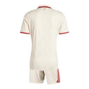 Kit Infantil Bayern de Munique III 24/25 - Adidas - Bege com detalhes em vinho