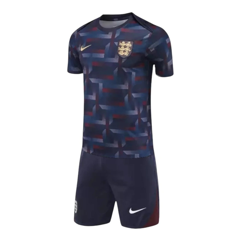 Kit Infantil Seleção Inglaterra Treino 24/25 - Nike - Roxo