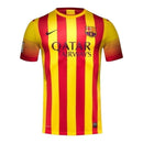 Camisa Retrô Barcelona II 2013/14 - Masculina Nike - Amarela com listras em vermelho