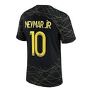 Camisa Retrô Paris Saint-Germain IV 22/23 - Masculina Jordan - Preta com detalhes em amarelo