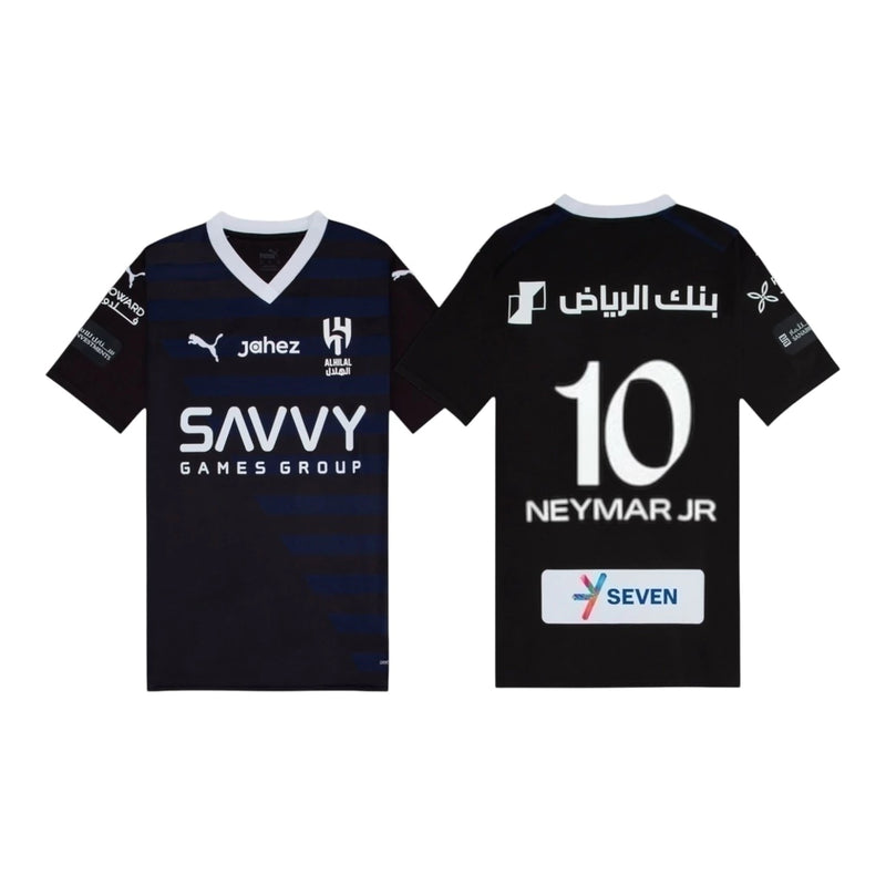 Camisa Al-Hilal III 23/24 - Torcedor Puma Masculina - Azul com detalhes em preto e branco