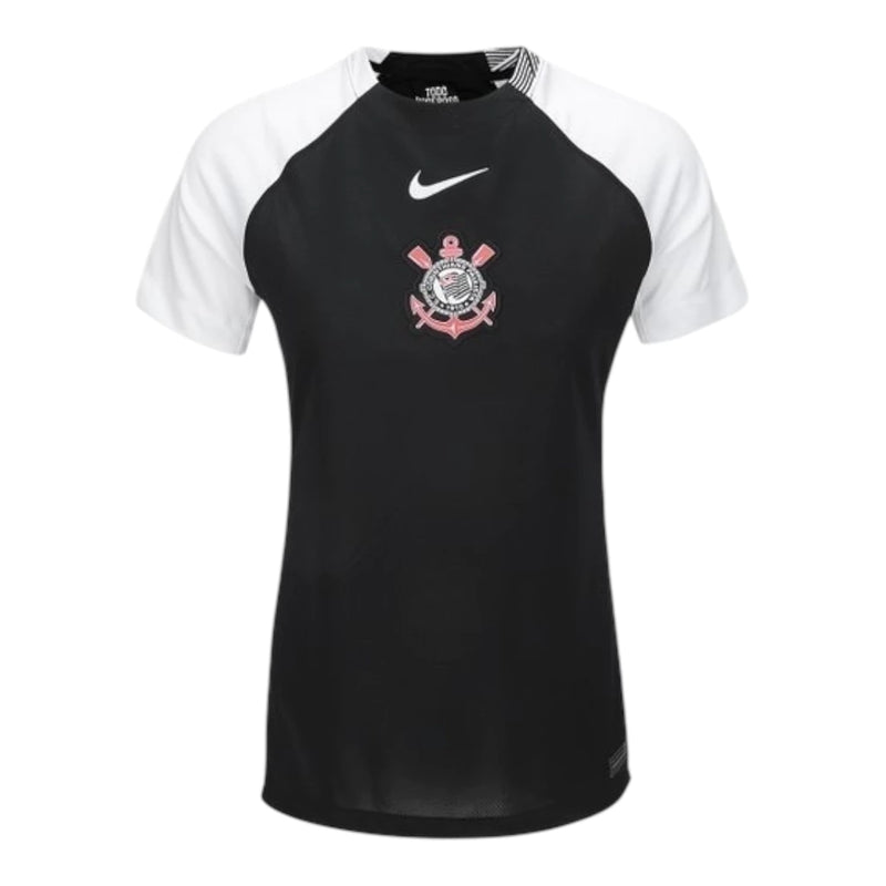 Camisa Corinthians II 25/26 - Torcedor Nike Feminina - Preta e branca