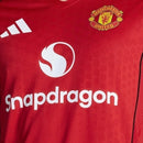 Camisa Manchester United I 25/26 - Torcedor Adidas Feminina - Vermelha com detalhes em preto