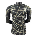 Camisa Chelsea Pré-jogo 25/26 - Jogador Nike Masculina - Preta com detalhes em amarelo