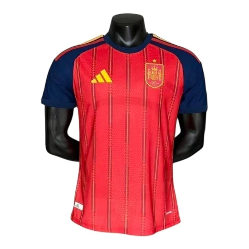 Camisa Seleção Espanha I 26/27 - Jogador Adidas Masculina - Vermelha e azul