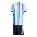 Kit Infantil Seleção Argentina I 26/27 - Adidas - Branco e azul