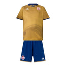 Kit Infantil Seleção Tunísia III 26/27 - Kappa - Dourado e azul