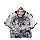 Camisa Japão Anime 23/24 - Torcedor Adidas Masculina - Branca com detalhes em preto e cinza