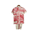 Kit Infantil Japão Edição Especial 23/24 - Adidas - Branco com detalhes em vermelho