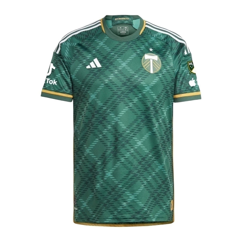 Camisa Portland Timbers I 24/25 - Torcedor Adidas Masculina - Verde com detalhes em branco e dourado