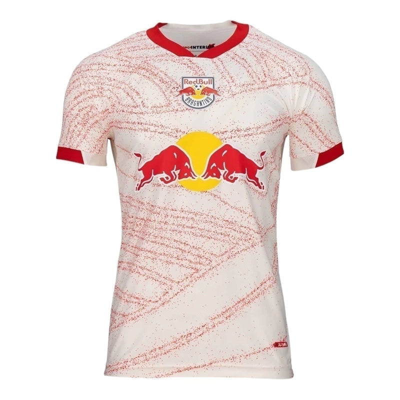 Camisa Red Bull Bragantino I 24/25 - Torcedor Masculina - Branca com detalhes em vermelho