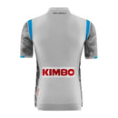 Camisa Retrô Napoli III 2019/20 - Masculina Kappa - Cinza com detalhes em azul