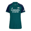Camisa Arsenal III 23/24 - Torcedor Adidas Feminina - Verde com detalhes em azul